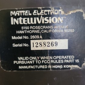 Mattel Intellivision Console 2609 A Bundle, Intellivoice Module, 8 Games, Read