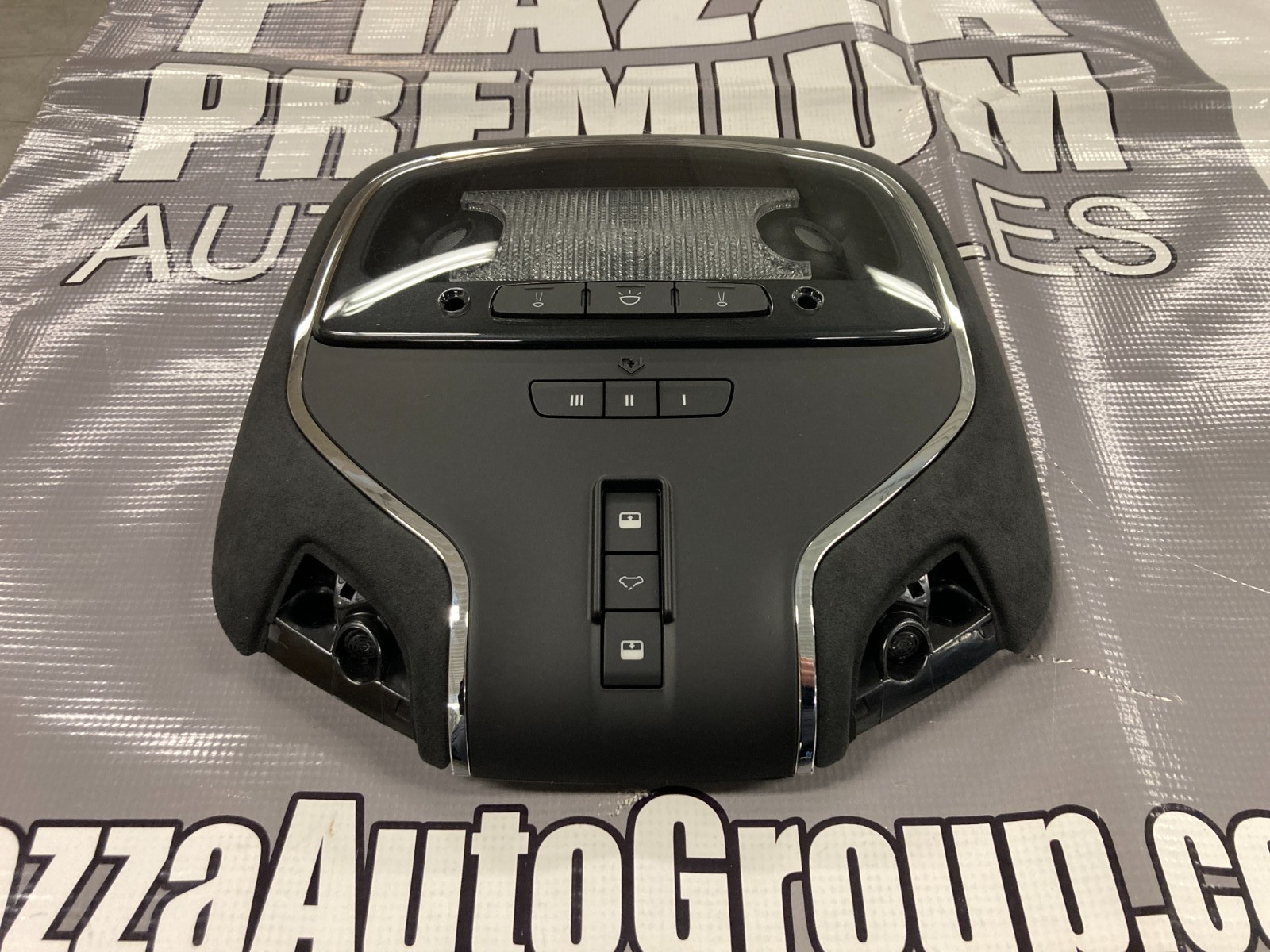 OEM Maserati Complete Front Dome-Light, Black Alcantra, Ghible, QP, 673010265