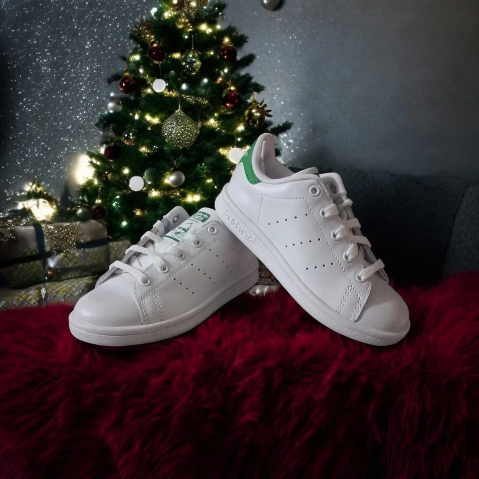 Talla 11k Adidas Stan Smith CF Bajo Blanco Verde Foto 2 de 4
