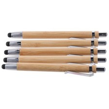 2 in 1 Sustainable Pens Black Ink Stylus Touch Pen Ballpoint Pen  Office