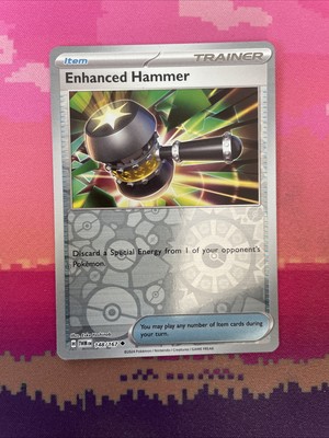 Pokemon Karte Enhanced Hammer Twilight Masquerade Reverse Holo 148/167 NM