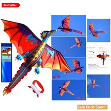 Beginner-Friendly 63 Inch Dragon Kite - Perfect for Family  Camping Adventures