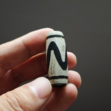 Vintage Himalayan Tibetan Old Agate DZI Bead Amulet Pendant 39 15mm 29