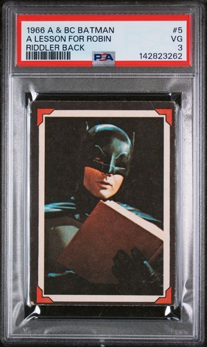 1966 A&BC Batman Riddler Back #5 — PSA 3