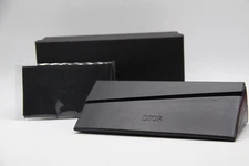 NEW CHRISTIAN DIOR BLACK AUTHENTIC EYEGLASSES SUNGLASSES CASE W/CLOTH & BOX
