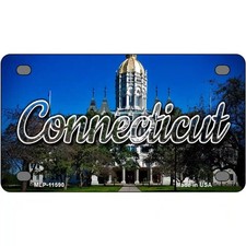 Connecticut Novelty Metal License Plates Multiple Designs Sizes Made in USA