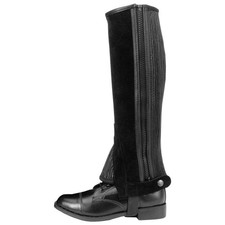 TOUGH 1 EQUITARE SUEDE LEATHER HALF CHAPS SIZE EXTRA LARGE 