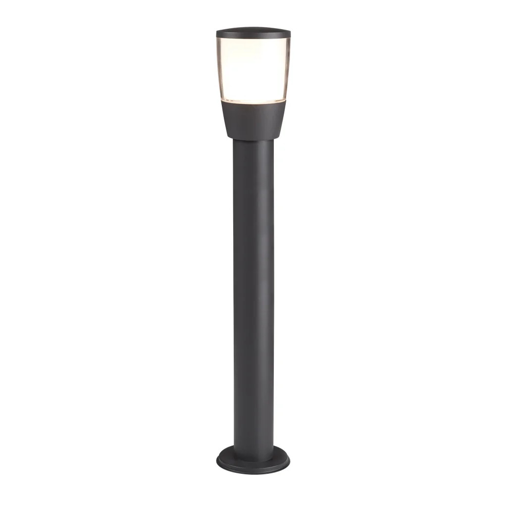 Outdoor Light Grey Tucson LED IP44 Garden Post Top Bollard Dark 90cm Searchlight