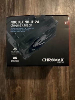 New - Noctua NH-U12A Chromax.Black 120mm Single-Tower CPU Cooler Black