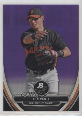 2013 Bowman Platinum Prospects Retail Chrome Purple Refractor Joe Panik e5r