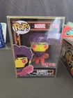 Funko Pop Marvel Gambit #798 Blacklight Target Exclusive w/ Protector READ