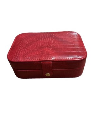 Red Jewelry Box Two Layer Magnetic Clasp 6x4