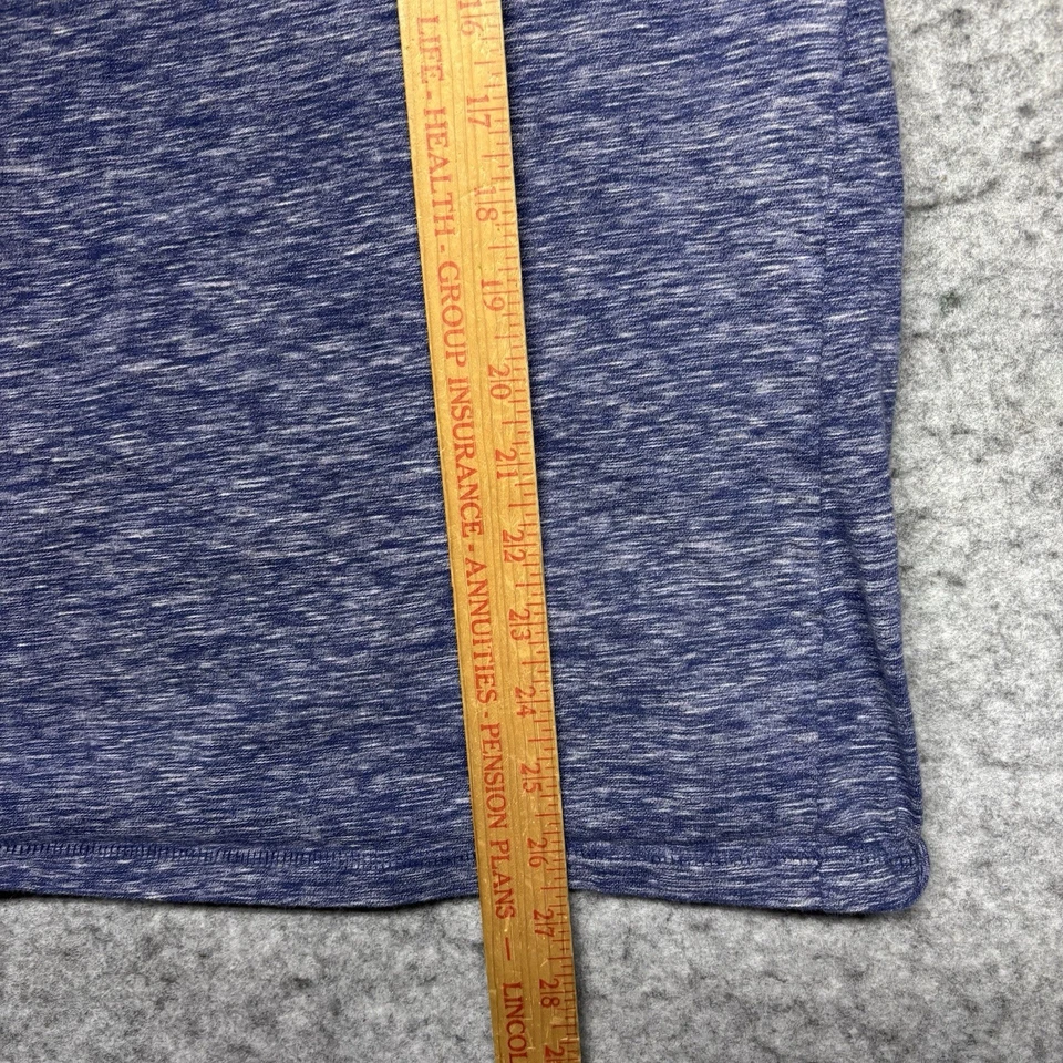 Camiseta Marc Anthony Calce Ajustado Manga Corta Cuello en V Para Hombre Grande Azul Foto 2 de 4