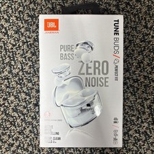 JBL TUNE BUDS Zero Noise Canceling Earphones Ghost - White OPEN BOX