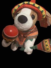 PlayRight Animated Mariachi Puppy Singing Macarena Dog Dancing Plush Maracas