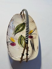 Henkel Schale Anbietschale Servierschale mit Griff Gebäckschale 50er Vintage