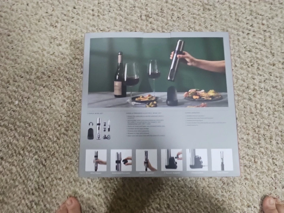 Rabbit 7-Piece Electric Wine Opener Set with Corkscrew, Aerator, and More - Image 3 of 3