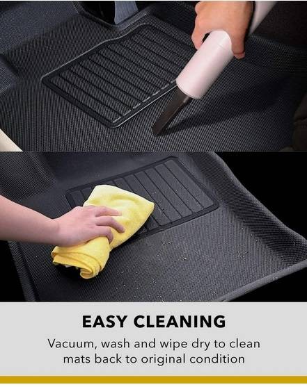 3D MAXpider KAGU Floor Liner Mats BLACK 2 Rows for FERRARI ROMA 2021 - 2024