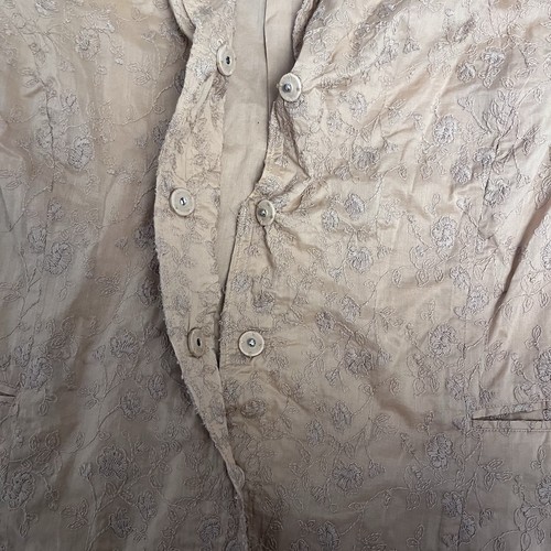 J.Jill Blazer Jacke Damen 22 Blumen bestickt champagner roher Saum Boho Freizeit - Bild 7 von 7