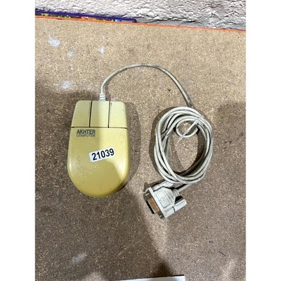 Akhter Computer 300 Retro Mechanische Maus Beige Kabelgebunden 3 Tasten für Desktop PC