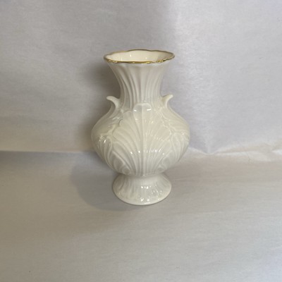 Lenox Porcelain Elfin Collection Bud Vase In Ivory With 24k Gold Trim