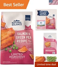 Limited Ingredient Salmon & Pea Dry Cat Food, 10 lb - Safe for Sensitive Cats