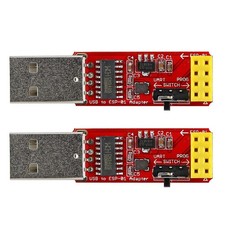 Wishiot ESP-01S Programmer USB to ESP-01 Adapter ESP8266 2PCS adapter