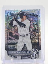 GEORGE LOMBARD JR 2025 BOWMAN CHROME MEGA MOJO REFRACTOR ROOKIE #BDC-43 Q7169