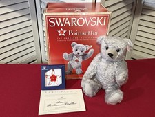 Steiff Mohair Swarovski "Poinsettia" Bear with Ornament - LE - 2007