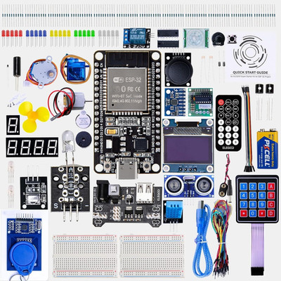 ELEGOO ESP-32 Super Starter Kit with Tutorial and Development Board USB-C Dual C
