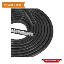 Versatile 10' Black Edge Trim - Perfect Fit for Metal Edges 1/16 to 1/8 Inch