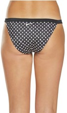 NWOT Nike XL Active Bikini Swim Bottoms Black Polka Dot 115147
