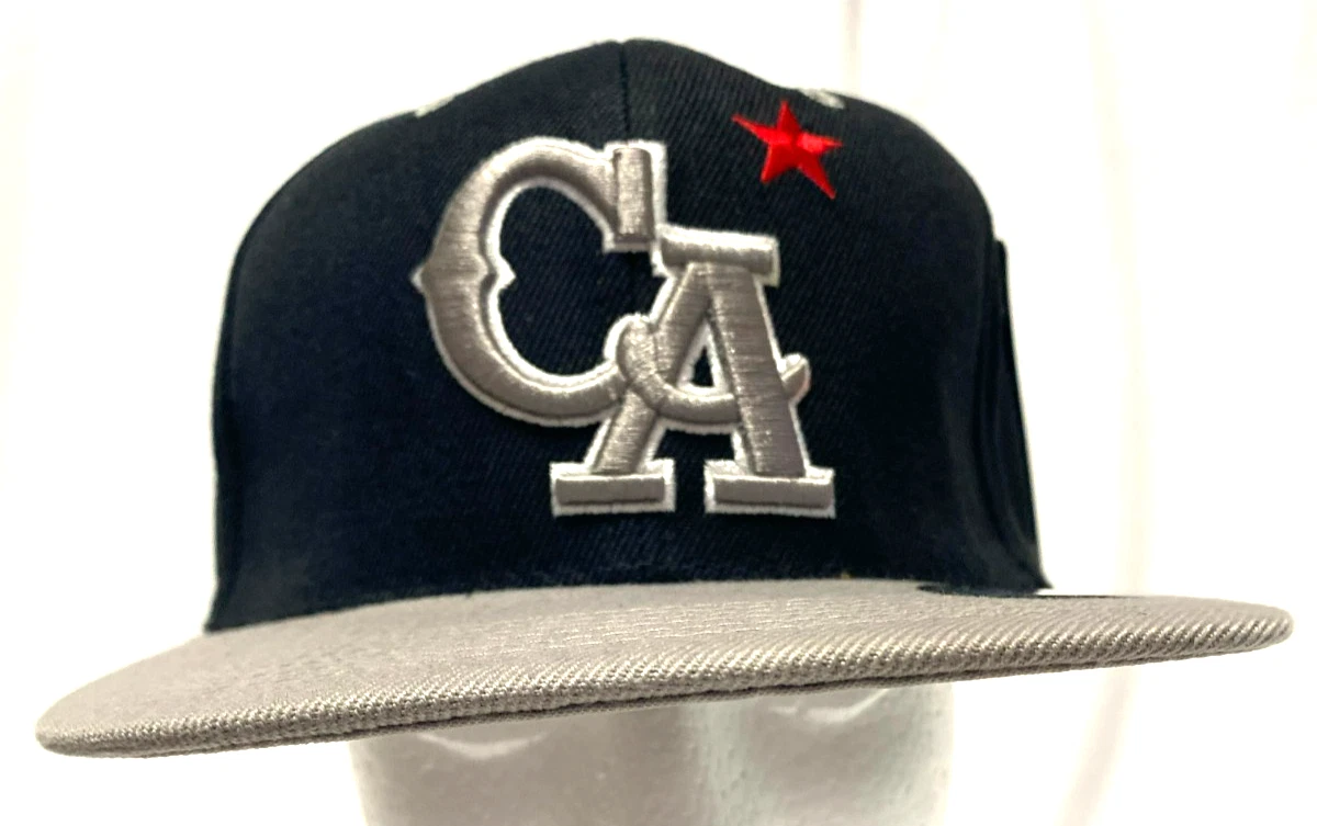 California Hat CA Baseball Cap Republic Black & Silver Snapback Adjustable Cap