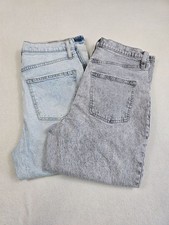 Vintage Straight Jeans Universal Thread Size 10/30S Light Wash Denim 2 PAIRS