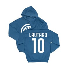 Lautaro 10 Milano Tribute - Soccer Jersey-Style Unisex Hooded Sweatshirt
