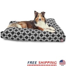 Comfy Washable Rectangle Dog Bed Non Slip Pet Bed W/ Removable Cover Crate New