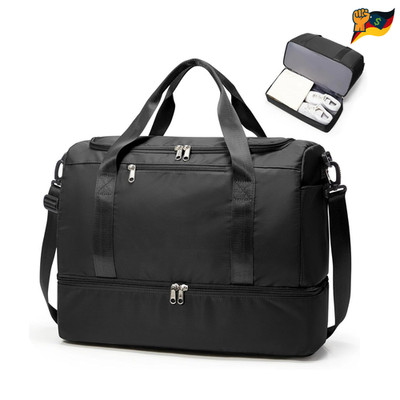 Wasserdichte Weekender Tasche Damen 53x37x26cm Schuhfach
