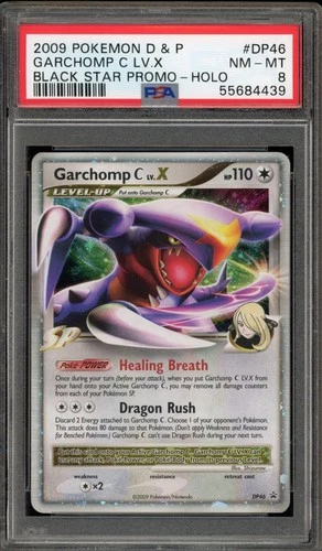 Pokemon Garchomp C Lv.X Black Star Holo Promo DP46 PSA 8