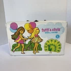 Vintage 1967 Mattel Tutti Chris Doll Case Vinyl Carrying Case Peacock Barbie