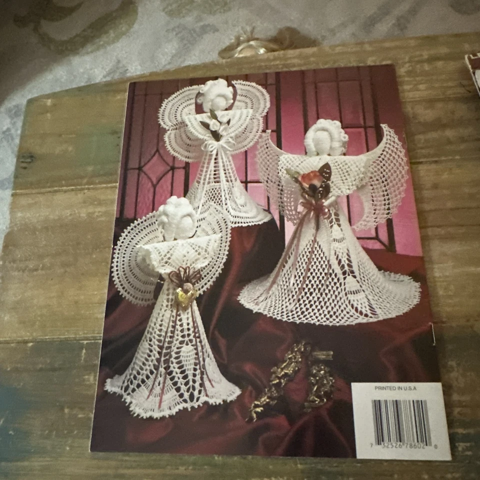 Crochet Sweet Elegance Angels Pattern Annie's Attic 1995 - Image 2 of 3