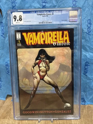 Harris Comics Vampirella Classic #1 CGC 9.8 Graded 1995 Frank Frazetta Cover Art