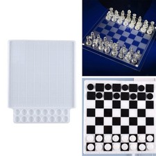 Chess Board Mold Casting Molds 3D Resin Molds Chessboard Silicone Mold for DIY