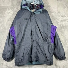 VINTAGE Columbia Sportswear Jacket 3-1 Interchange Men's M Grey Skiing Hiking