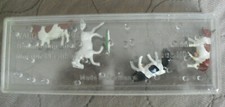 Vintage HO Scale Merten Cows and Horse Figures in Box 1001