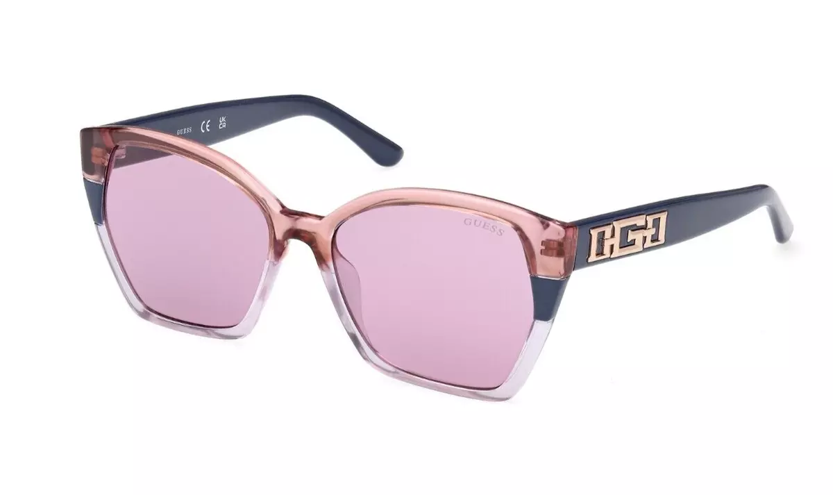 Occhiali da sole per donna firmati Guess cat eye blu con lenti