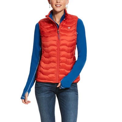 AriatÂ® Ladies Autumn Orange Ideal 3.0 Down Insulated Vest 10028338 | eBay
