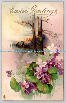 R775964 Ostergrüße Blumen Tuck Art Serie Nr. 6887 1908