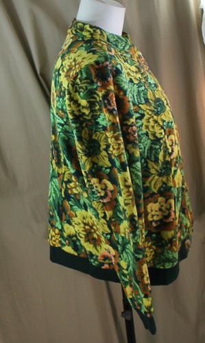 ISAACMIRAHILIVE! 2X, Dark Chartreuse Floral Fleece Jacket, New Org. Pack. - Picture 7 of 7