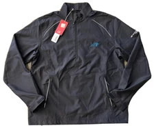 Men's Cutter & Buck Carolina Panthers BofA Windbreaker 1/2 Zip Small Black NWT!