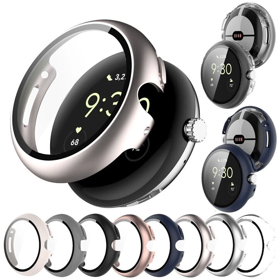 For Google Pixel Watch 1 & 2 Case Screen Protector Full Protective Cover - Image 2 of 4